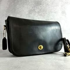 極美品 Vintage Coach Pocket Purse Black USA - メルカリ