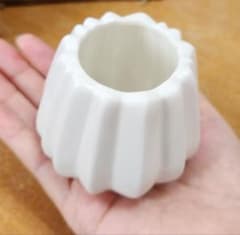 フラワーベース ホワイト 陶器 花瓶 クレイ Pleats(プリーツ) 18個 フラワーベース ホワイト 陶器 花瓶 クレイ Pleats(プリーツ) 18個
