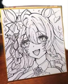 ト*ム様 【ファンアート】ウマ娘 メジロブライト 色紙イラストのサムネイル