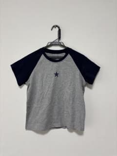 グレー/ネイビー ラグランスリーブTシャツのサムネイル