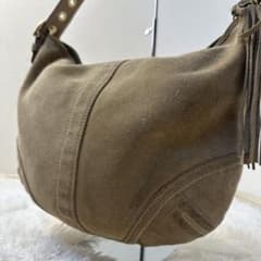 希少】✨COACH コーチ クロワッサン ワンショルダー ヌバック タッセル 