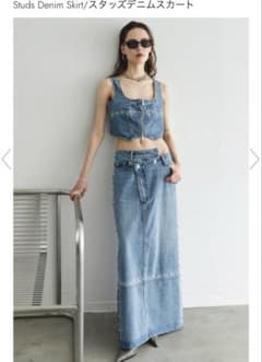 MAISON SPECIAL スタッズデニムスカート 36のサムネイル