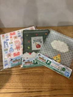 동물의 숲 이치 반 쿠지 F상 지퍼 가방 3 점 세트