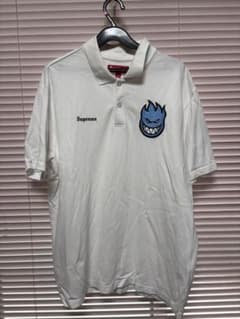 Supreme spitfire polo white - メルカリ