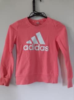 adidas ピンク ロゴ トレーナーのサムネイル