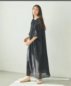 2WAYボリュームスリーブロングワンピースのサムネイル