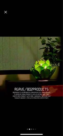 ステンドグラスシェード Agave JADE／ 802PRODUCTSのサムネイル