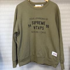 Supreme × WTAPS スウェット M オリーブ 裏起毛 カナダ製 - メルカリ