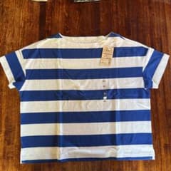 無印良品　ボーダー Tシャツ　新品未使用のサムネイル