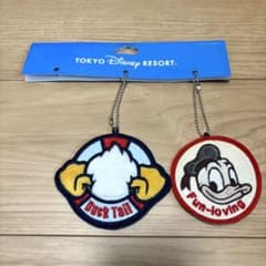 ディズニー ドナルド ワッペンバッジ キーホルダー 2種のサムネイル