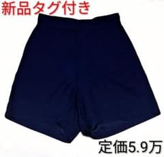 新品タグ付 定価5.9万 マディソンブルー フレアショートパンツ 紺 01