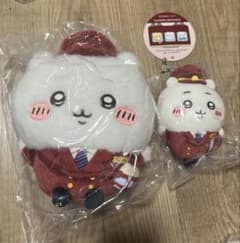 Chiikawa Hankyu Railway Mascot Fluffy Plush Toy S (Set of 2)