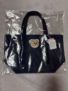【新品未使用】オールドテディ ワッペントートバッグ（L） ネイビーのサムネイル