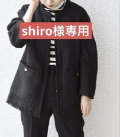 ●美品●SHIPS any ツィード　黒ジャケット　春のサムネイル