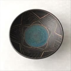 新品♡沖縄 やちむん 4寸皿 ペルシャブルーのサムネイル