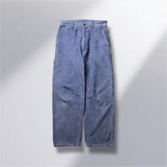 DANTON モールスキン ワークパンツ フランス製 38 ナス紺 経年変化