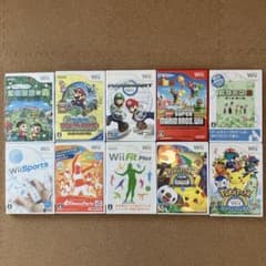Wiiソフトまとめ売り　Wiiであそぶ ピクミン 2など10本セットのサムネイル
