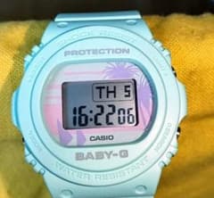 カシオBAVBY-G BGA-210シリ－ズ（ブル－Xゴールド）