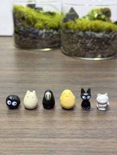 ジブリ フィギュアセット(トトロ,まっくろくろすけ,ジジ等)のサムネイル