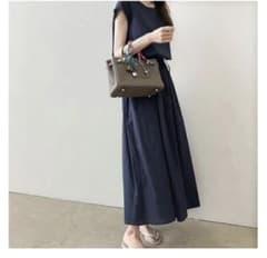 麻ロングワンピースのサムネイル
