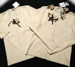 梔子モチーフ付き長袖カーディガンアンサンブル カネコイサオ - メルカリ