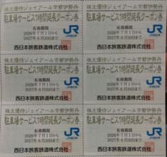 ジェイアール京都伊勢丹 駐車場サービス1時間延長優待券 6枚のサムネイル