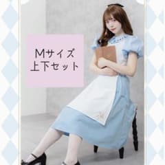 不思議の国のアリス　まりにゃ　ブラウス　スカート　LL しまむら　ディズニー 新品タグ付き】しまむら まりにゃ 不思議の国のアリス 上下セット M
