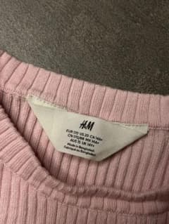 H&M 半袖ニットスモークピンクのサムネイル