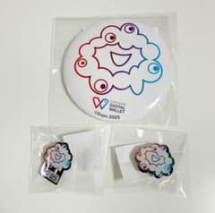 【未開封】非売品　ミャクミャクチャレンジ　3等　景品　ピンバッジ　缶バッジ