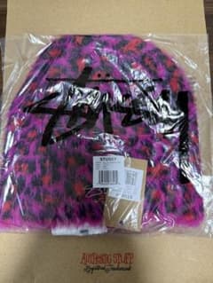 stussy skullcap leopard pattern ビーニー - メルカリ