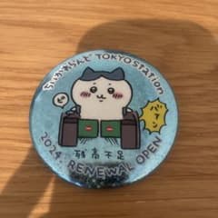 ちいかわ ちいかわらんど ノベルティ ハチワレ 残高不足 缶バッジ 東京