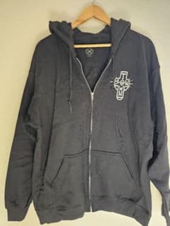 The BONEZ ブラックジップアップフーディ Lのサムネイル