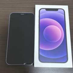 [유리 필름 부착 완료] iPhone12 퍼플 본체 265GB SIM 프리