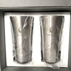 非売品】JAL JCBプラチナカード 特製チタンタンブラー ペアセット 
