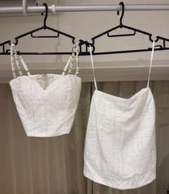 JEWELS ホワイト ストラップ付きドレスセットのサムネイル