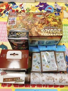 イーブイズセット1box,シャイニースターV1box,プレイマット等7点セットのサムネイル