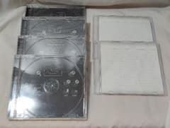 CD 空ケース 6枚レーベル付き 透明 DVDケース BluRay ケースのサムネイル