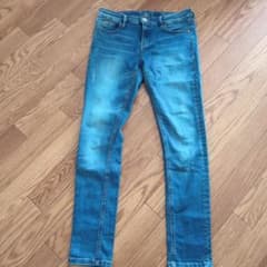 ZARA スキニーデニム ローライズ ブルー Mサイズのサムネイル