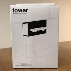tower  洗面戸棚下ペーパーボックスホルダー　ホワイトのサムネイル