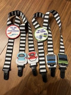 鈴川綾子コラボ　新幹線 電車 サスペンダー 2本セットのサムネイル