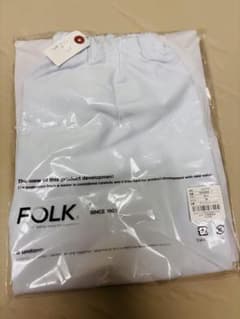FOLK メンズパンツ 5015EW-1 ホワイト Mサイズのサムネイル