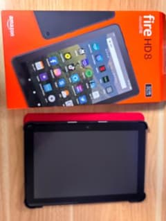 Amazon Fire HD 8 (第10世代）３２G カバー(赤)付きのサムネイル