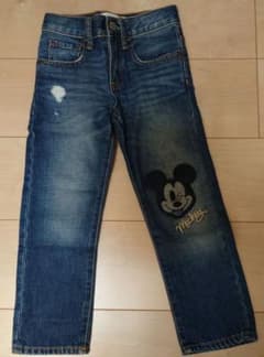【値下げ】baby GAP Disney ミッキー デニムパンツ 105cmのサムネイル