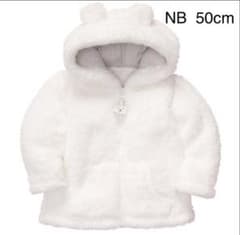 【Carter's カーターズ 】くま耳モコモコアウター nb 50cmのサムネイル