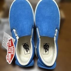 VANS スリッポン コーデュロイ ブルー 20センチのサムネイル