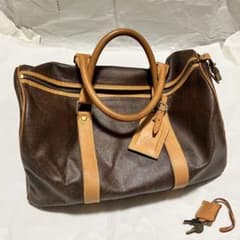 【ETRO エトロ】ボストンバッグ ペイズリーPVC ヌメ革 チャーム 鍵付き ETRO エトロ ヴィンテージ ボストンバッグ ペイズリー柄 PVCレザー 鍵