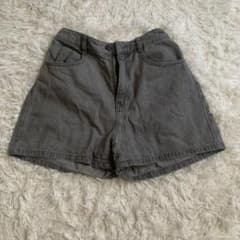 レディース デニムショートパンツ グレーのサムネイル
