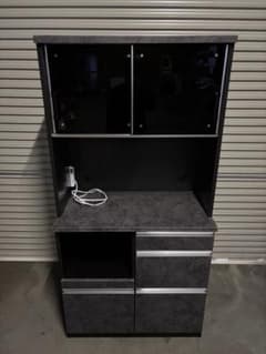 ♡様専用 三環ジャパン 食器棚 ブラック - メルカリ