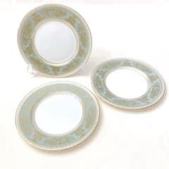 美品】ウェッジウッド コロンビアセージグリーン 17.5cmプレート希少