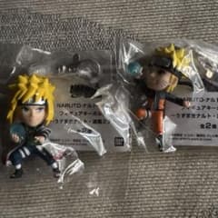 NARUTO フィギュアキーホルダー うずまきナルト 波風ミナト 2種